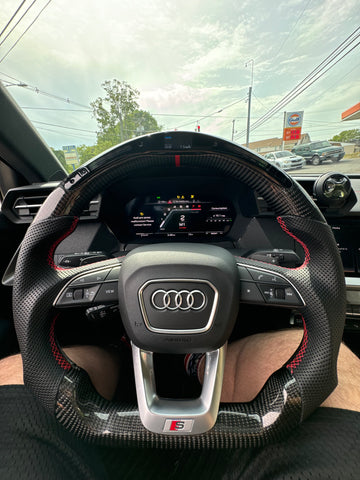 Audi S / RS / Q5 / Q6 / Q7 / Q8 Carbon performance steering wheel (2018+)