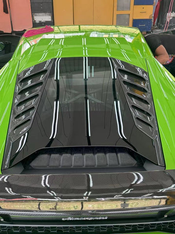 Lamborghini Huracan carbon fiber rear window louvers (2015-2019)