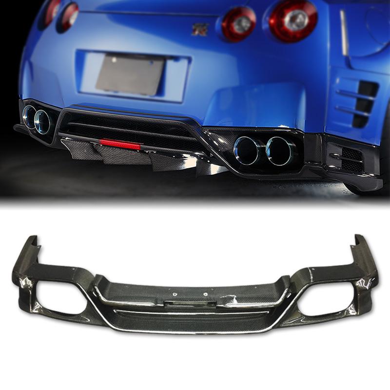 GTR TS Style carbon rear diffuser with brake light (2009+) – KPcarbon LLC
