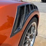 GTR 2020 carbon fiber fender inserts (2009-2022)